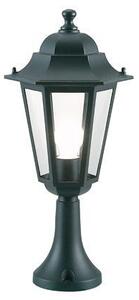 Lampada Palo Paletto da Cancello Colore Nero per Esterno Linea Esagonale Sovil