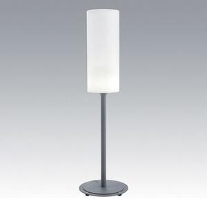 Piantana Lampada Grande a Cilindro Colore Alluminio per Esterno Linea Lounge Livos