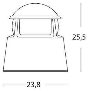 Lampada Punto Luce da Pavimento Tondo Colore Grigio per Esterno Linea Stage Livos