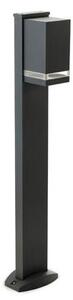 Lampada Palo Paletto per Giardino 1 Luce Quadrato Colore Grigio per Esterno Linea Stage Livos