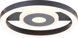 BRILLANTE plafoniera LED nera senza tempo Maureen | bianco caldo | 12W 1100 lumen 3000 Kelvin | 22x20cm