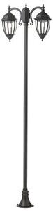 Lampada Palo Alto per Giardino Due Luci Colore Grigio per Esterno Linea Olive Sovil