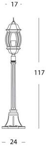 Lampada Palo Piccolo per Giardino Colore Grigio per Esterno Linea Molata Sovil
