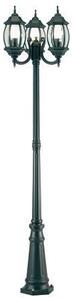 Lampada Palo Tre Luci per Giardino Colore Grigio per Esterno Linea Molata Sovil