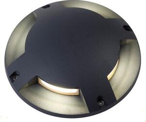 Lampada Segna Passo a Croce 4X1W a Led Colore Grigio Grafite per Esterno Linea Moon Sovil