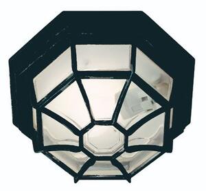 Plafoniera Ottagonale Colore Nero per Esterno Linea Wall Sovil