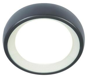 Lampada Plafoniera 8W a Led Smd Tonda Piccola Colore Grigio Grafite per Esterno Linea Loft Sovil