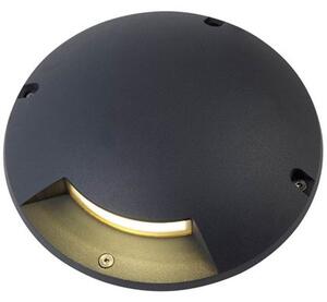 Lampada Segna Passo a Uno 1X1W a Led Colore Grigio Grafite per Esterno Linea Moon Sovil