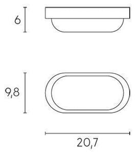 Plafoniera con Diffusore da Esterno a LED 10W 4000K Sovil Bianco
