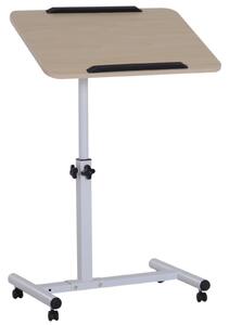 Tavolino da Lavoro Inclinabile in Legno e Metallo 60x40x64-90 cm