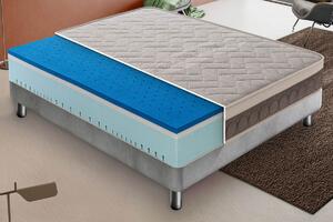 Materasso Imperiale doppio strato in memory foam, Rivestimento "Grapheno" 80x190 - Singolo (Standard)