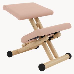 Sedia da scrivania pieghevole imbottita in legno di quercia Multi, altezza regolabile, con ruote