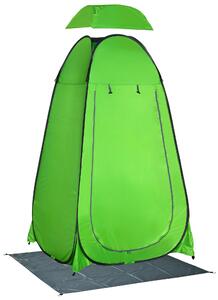 Tenda Doccia da Campeggio 126x124x189 cm in Poliestere Verde