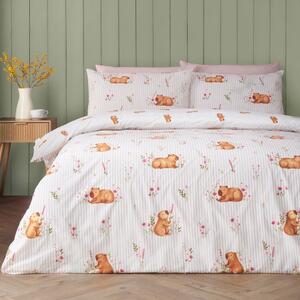 Set copripiumino e federa di colore naturale per letto matrimoniale 200x200 cm Happy Capy(bara) – Catherine Lansfield