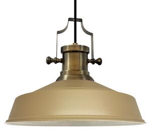 Lampada a sospensione Asletl Industrial in metallo 41 cm Lampada a sospensione beige