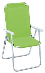 Sedia in Acciaio Tessuto Texilene Verde Sedia Pieghevole Mare Spiaggia Piscina Campeggio