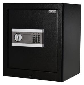 Cassaforte a Mobile Digitale a Batteria in Acciaio 38x31x42,7 cm Nero