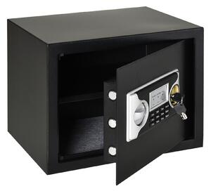 Cassaforte a Mobile Elettroinica a Batteria 38x30x30 cm in Acciaio Nera