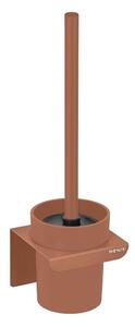 Scopino WC senza foratura marrone in plastica con aggancio Turbo-loc Lizan – Wenko
