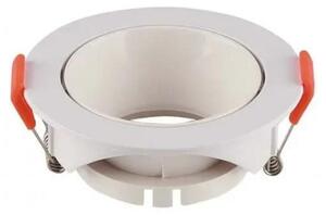V-TAC VT-931 portafaretto led da incasso rotondo faretto GU10 colore bianco in policarbonato sku 6636