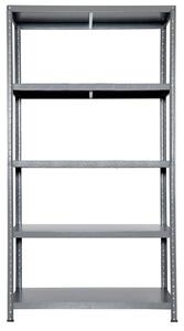 Scaffale in Metallo 5 Ripiani 100x40x187 cm Ettore Grigio Martellato