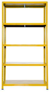 Scaffale in Metallo 5 Ripiani 100x40x187 cm Ettore Giallo