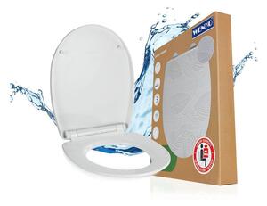 Sedile WC con chiusura Easy-Close (automatica) 36,5 x 45 cm Roanne – Wenko