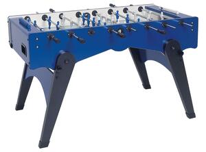 Calciobalilla in Mdf Blu con Aste Rientranti e Gambe Pieghevoli Garlando Foldy