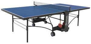 Tavolo da Pin Pong con Piano Blu e Ruote per Interno Garlando Master Indoor