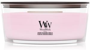 Woodwick Cherry Blossom & Vanilla candela profumata con stoppino in legno 453.6 g