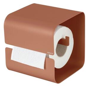 Porta carta igienica senza foratura marrone in acciaio con aggancio Turbo-loc Lizan – Wenko