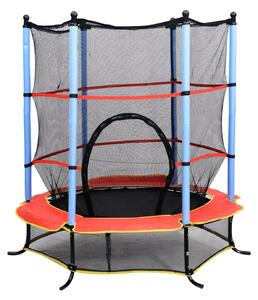 Trampolino Tappeto Elastico per Bambini Ø140 cm con Rete di Sicurezza