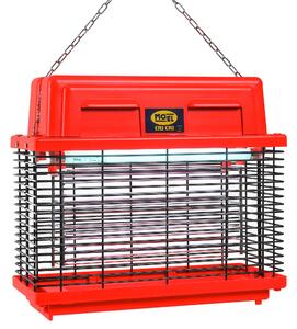 Zanzariera Elettrica 2 Lampade 30W Moel Cri-Cri Fluo Rosso Corallo