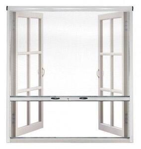 Zanzariera a Plisse per Finestra 85x160 cm Riducibile Marrone