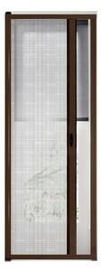 Zanzariera a Rullo per Porte 150x250 cm in Alluminio Marrone