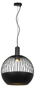 V-TAC Lampadario a Sospensione Sfera Ø400mm Attacco GU10 Max 5W Nero Opaco SKU 24118