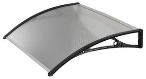 Pensilina Tettoia in Policarbonato Alveolare Trasparente 100x60 cm