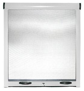 Zanzariera a Rullo per Finestre 60x150 cm in Alluminio Bianco