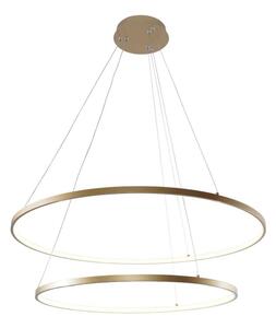 Lampadario a LED BRENO dorato 60W 5100lm in alluminio, dimensioni: 150x80x80 cm, IP20, Zuma Line