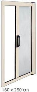 Zanzariera Avvolgibile Avorio per Porta e Balcone a Molla 160X250Cm