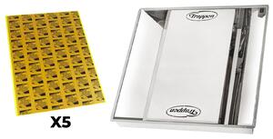 Kit Zanzariera Elettrica da Incasso 60x60 cm 50W Trappen Luna 50 + 5 Cartoncini