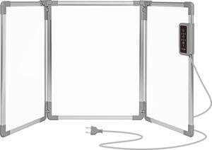 Mi-Heat Riscaldatore a infrarossi da scrivania 53x108cm 350W MI-FAH-53108 bianco
