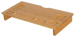 Supporto per Monitor PC in Bambù Naturale 60x30x8.5 cm