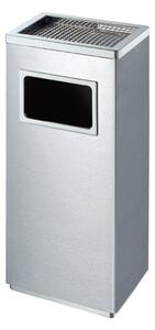 Cestino Gettacarte Posacenere 32x60,4x24,1 cm in Acciaio 16L per Interno Esterno