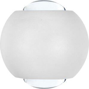 V-TAC VT-2502 Lampada applique LED 2W da parete sferica doppio fascio luminoso 4000K colore bianco IP54 - SKU 10587