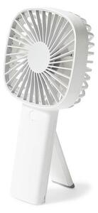 Mini Ventilatore Portatile USB da Scrivania 10,5x20,5x3,9 cm in Plastica Bianco