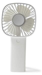 Mini Ventilatore Portatile USB da Scrivania 10,5x20,5x3,9 cm in Plastica Bianco
