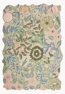 Tappeto in lana fatto a mano con motivo floreale in rilievo Bryony