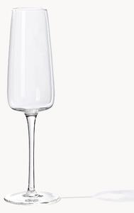 Set di 4 flute da champagne in vetro soffiato Ellery