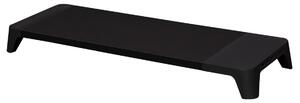 Supporto Monitor da Scrivania 56x20x5,7 cm con Entrata USB e Base di Ricarica Wireless Nero
